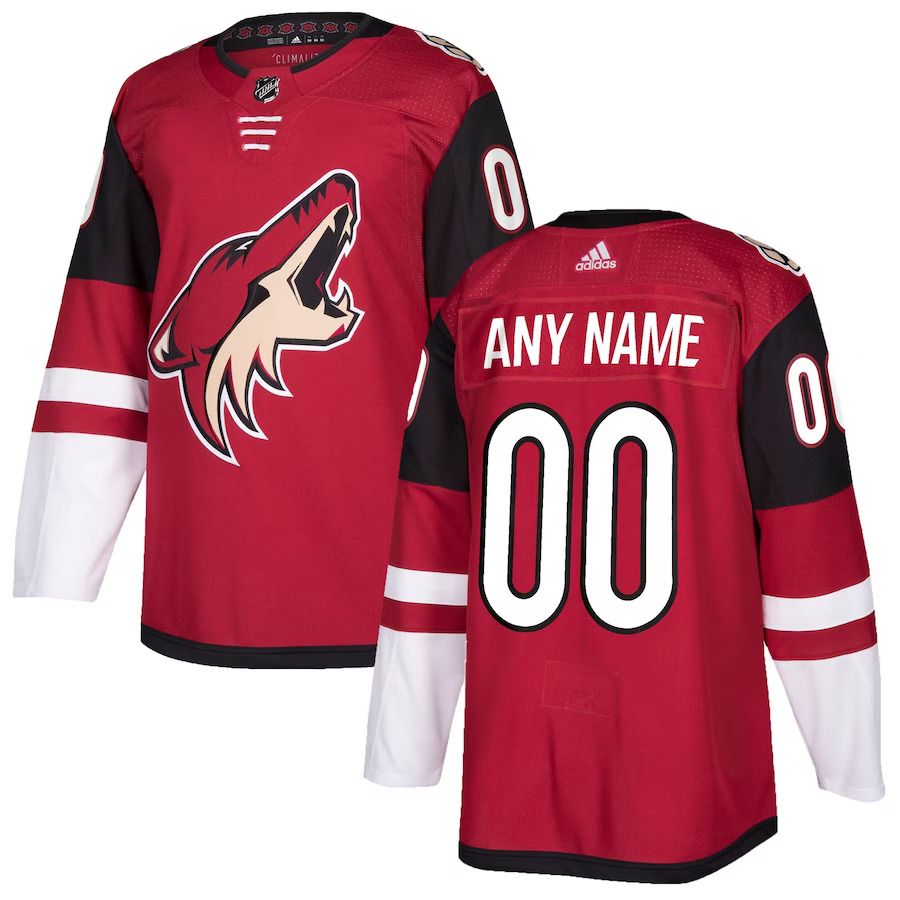 Men Arizona Coyotes adidas Maroon Authentic Custom NHL Jersey